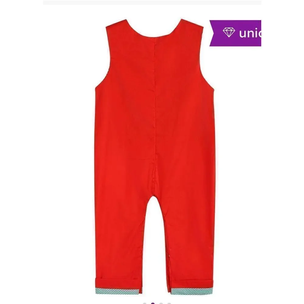 Lil Cactus Reindeer Romper Size 6/12m